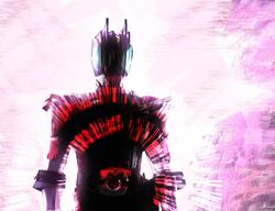  1boy ashi_ura bad_id bad_pixiv_id belt bodysuit buckle decadriver helmet kamen_rider kamen_rider_dcd kamen_rider_decade looking_at_viewer male_focus silhouette simple_background solo white_background 