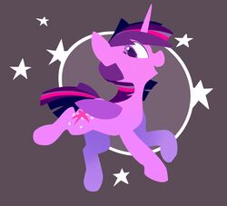  2017 absurd_res alicorn cutie_mark digital_media_(artwork) equid equine eyelashes female feral friendship_is_magic hair hasbro hi_res horn lilfunkman mammal multicolored_hair my_little_pony mythological_creature mythological_equine mythology open_mouth purple_eyes simple_background smile solo star twilight_sparkle_(mlp) wings 