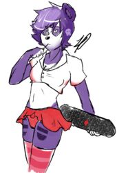  alternative_fashion anthro avoid_posting bear bone bottomwear breasts candy cleavage clothed clothing dessert female food giant_panda legwear lollipop mammal panties punk skateboard skimpy skirt skull smuttysquid solo stockings underwear uniform vehicle wendi 