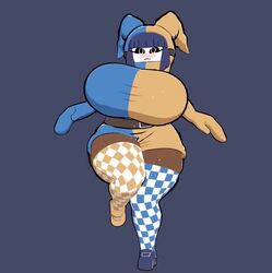  3d animated blush breasts colonalcbplayer dark-skinned_female dark_skin duomi_(kalmoire) fan_character female fully_clothed huge_breasts mario_(series) mask nintendo no_sound shy_gal tagme thick_thighs video video_games wide_hips 