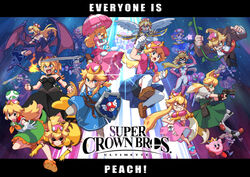  adapted_costume angel_wings annotated blonde_hair blooper bodysuit bowsette breathing_fire captain_falcon character_name claws commentary crown donkey_kong donkey_kong_(series) doubutsu_no_mori dress everyone f-zero fire fire_emblem fox_mccloud game_&amp;_watch ganondorf glowing glowing_eyes goomba helmet ice_climber ice_climbers ike inkling john_su kirby kirby_(series) kneehighs lens_flare link logo looking_at_viewer mario mario_(series) master_sword metroid mini_crown monado monster_girl mother_(game) mother_2 mr._game_&amp;_watch multiple_girls nana_(ice_climber) necktie ness new_super_mario_bros._u_deluxe olimar paragoomba parody pikachu pikmin_(creature) pikmin_(series) pit_(kid_icarus) plant pokemon princess_peach ragnell revision ridley rule_63 salute samus_aran scarf shield shorts_under_dress shulk splatoon_(series) splattershot_(splatoon) star_fox strap super_crown super_mario_bros. super_mushroom super_smash_bros. super_smash_bros._ultimate sword tentacle_hair the_legend_of_zelda thighhighs toad tongue tongue_out umbrella varia_suit villager_(doubutsu_no_mori) vines weapon wings xenoblade_(series) xenoblade_1 yoshi 