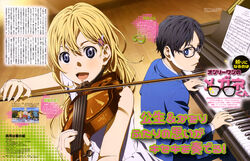  arima_kousei dress megane miyazono_kaori shigatsu_wa_kimi_no_uso takata_akira 