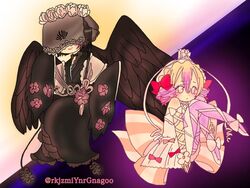  bad_id bad_twitter_id ballerina black_wings japanese_clothes kafuria kimono kurukuru-hime mahou_shoujo_ikusei_keikaku mahou_shoujo_ikusei_keikaku_jokers mahou_shoujo_ikusei_keikaku_limited moka_panda veil_over_eyes wings 