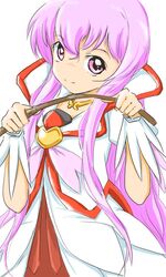  brooch choker commentary_request cosplay cure_ace cure_ace_(cosplay) dokidoki!_precure dress female heart heart_brooch jewelry kugimiya_rie long_hair louise_francoise_le_blanc_de_la_valliere magical_girl no_nose pink_eyes pink_hair precure smile solo tsurupeta_(pikapika45) voice_actor_connection white_background zero_no_tsukaima 