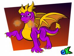  activision back_wings dragon feral grizzlykubz hi_res horn male mythological_creature mythological_scalie mythology reptile scaled_dragon scalie smile smiling_at_viewer smoke smoke_from_nose solo spyro spyro_reignited_trilogy spyro_the_dragon wings 