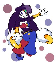  absurd_res bandai_namco big_ears dancer_outfit dancer_position felid feline female fusion heterochromia hi_res hybrid klonoa klonoa_(series) lagomorph looking_at_viewer mammal nova_prowler shantae shantae_(series) solo wayforward 