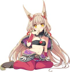  animal_ear_fluff animal_ears black_tube_top breasts brown_hair cape cat_ears cat_girl cleavage commentary_request cosplay dragon_quest dragon_quest_iii female full_body fur_cape highres holding long_hair looking_at_viewer monster_wrangler_(dq3) monster_wrangler_(dq3)_(cosplay) navel nia_(blade)_(xenoblade) nia_(xenoblade) pants red_pants simple_background small_breasts solo staff strapless tube_top watsuki_ayamo white_background xenoblade_chronicles_(series) xenoblade_chronicles_2 yellow_eyes 