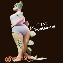  anthro blue_eyes dinosaur distracting_watermark evil_container female goodbye_volcano_high green_body green_scales heresy_sfm hi_res ko_op_(game_developer) looking_at_viewer meme ornithischian prehistoric_species reptile scales scalie solo stegosaurian stegosaurus stella_(gvh) thyreophoran watermark 