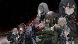  ak12_(girls_frontline) ak15_(girls_frontline) an94_(girls_frontline) ar-15_(girls_frontline) girls_frontline group gun m4a1_(girls_frontline) paindude rpk-16_(girls_frontline) tagme_(character) ump-45_(girls_frontline) weapon 