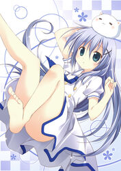  feet gochuumon_wa_usagi_desu_ka? kafuu_chino korie_riko seifuku tippy_(gochuumon_wa_usagi_desu_ka?) 