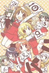  aoki_ume hidamari_sketch hiro kuwahara matsuri miyako natsume nazuna nori sae yoshinoya yuno 