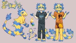  2026 animal_humanoid anthro aquatic ayanan7 chibi dragon dragon_humanoid european_mythology feral hi_res human humanoid lagomorph leporid male mammal merfolk mimic model_sheet mythological_creature mythological_scalie mythology novdi_(novdi) rabbit scalie solo split_form western_dragon wyvern 