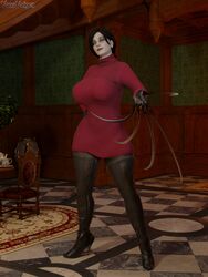  1girls 3d ada_wong ada_wong_(adriana) ada_wong_(cosplay) alcina_dimitrescu ass big_breasts blender brown_hair capcom claws cosplay dat_ass dress female female_only fit fit_female fully_clothed fully_dressed high_heel_boots high_heels looking_at_viewer mature_female milf pale-skinned_female pale_skin resident_evil resident_evil_4 resident_evil_4_remake resident_evil_8:_village solo sweater sweater_dress thick_thighs thigh_boots thighhigh_boots thighhighs vampire vonsvaigen yellow_eyes 