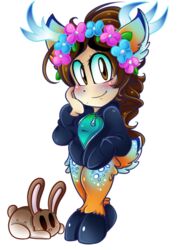  8-bit-britt alpha_channel ambiguous_feral ambiguous_gender animal_humanoid anthro antlers big_ears biped black_clothing black_hoodie black_hooves black_topwear blue_antlers blue_body blue_ear_tips blue_ears blue_flower blue_fur blue_legs blue_spots blue_tail blue_tail_tip blush bottomless bottomless_anthro bottomless_female brown_body brown_ears brown_eyes brown_face brown_fur brown_hair brown_head brown_paws brown_tail clothed clothing cloven_hooves crossed_legs curled_hair deer deer_humanoid digital_drawing_(artwork) digital_media_(artwork) dipstick_ears dipstick_tail dot_nose duo ear_markings eyelashes fan_character faun featureless_crotch female female_anthro feral flower fluffy fluffy_tail freckles front_view full-length_portrait fur green_clothing green_hoodie green_leaves green_topwear hair hand_in_pocket hand_on_cheek happy head_wreath heart_clothing heart_print heart_symbol holding_cheek hoodie hooves horn humanoid inner_ear_fluff lagomorph leaf leg_tuft leporid long_ears long_hair looking_at_viewer mammal mammal_humanoid markings microsoft minecraft mojang multicolored_body multicolored_ears multicolored_fur multicolored_legs multicolored_tail nude nude_ambiguous orange_ears orange_legs orange_tail plant pockets portrait purple_flower quadruped rabbit rane_(8-bit-britt) simple_background small_nose smile smiling_at_viewer solo_focus spots standing tail tail_markings tail_tuft tan_arms tan_body tan_hands tan_neck tan_skin toony topwear transparent_background tuft two_tone_antlers unguligrade unguligrade_anthro white_antlers white_body white_ears white_fur white_inner_ear_fluff white_legs white_spots white_tail white_tail_tuft wreath xbox_game_studios zipper zipper_hoodie 