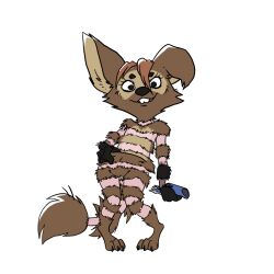  1:1 anthro disney female goofy_(disney) hybrid prostokvashino shaved_pussy smile solo tama-tama teeth 