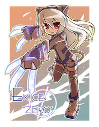  animal_ears blonde_hair borrowed_character commentary_request exice-zero female full_body hakoniwa_tsuka long_hair original photoshop_(medium) red_eyes solo thighhighs very_long_hair 