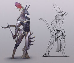 2014 anthro anubian_jackal anubis athletic athletic_anthro athletic_male bottomwear bulge canid canine canis clothed clothing cow_horns_crown crown dagger deity digitigrade egyptian egyptian_clothing egyptian_headdress egyptian_mythology headdress headgear headwear hi_res jackal jewelry legwear loincloth male mammal melee_weapon middle_eastern_mythology model_sheet mythology one-legged_pants ovopack pose radiant_crown red_eyes shirtless shirtless_anthro shirtless_male sketch skimpy solo sword tail thick_thighs weapon wide_hips