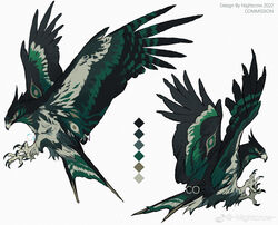  2022 4_toes absurd_res accipitrid accipitriform ambiguous_gender anisodactyl artist_name avian avian_feet beak biped bird claws color_swatch countershade_feathers countershading digital_media_(artwork) digitigrade eagle english_text eyespots feathered_wings feathers feet feral green_body green_feathers hi_res markings nightcrow scutes shaded signature simple_background solo spread_wings tail tail_feathers talons text toes weibo weibo_logo white_background white_body white_feathers wings 