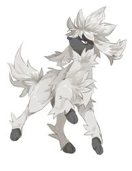  animal_focus brown_eyes canine commentary_request full_body furfrou furfrou_(natural) highres meristem no_humans pokemon pokemon_(creature) simple_background solo standing white_background white_theme 