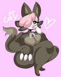  anthro big_breasts bovid bovine breasts caprine chikn_nuggit clothing cofi_(chikn_nuggit) costume devil_dork female furry_wearing_fursuit fursuit hi_res lewd_dorky mammal sheep solo thick_thighs wide_hips 