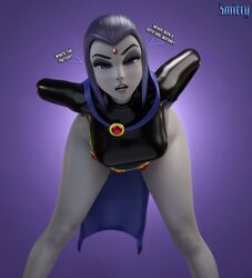  1girls 3d 3d_(artwork) belt breasts cambion cloak dc dc_comics demon demon_girl digital_media_(artwork) eyelashes female female_focus female_only fully_clothed grey-skinned_female grey_body grey_skin hair half_demon hourglass_figure human humanoid large_breasts latex legs leotard light-skinned_female light_skin lips pale-skinned_female pale_skin purple_hair rachel_roth raven_(dc) remake short_hair smitty34 solo sorceress superhero superheroine teen_titans thick_thighs thighs upper_body voluptuous wide_hips 