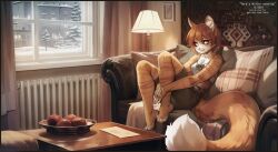  anthro biped bottomwear breasts claws clothed clothed_anthro clothed_female clothing domestic_cat feet felid feline felis female fingers front_view fully_clothed fully_clothed_anthro fully_clothed_female fur hair hi_res iskra mammal sitting smile solo tail toes topwear 