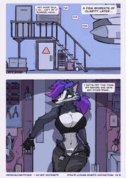  1futa abs animated animated_comic anthro big_breasts comic comic_page furry futanari fyixa_(fyixen) fyixen llydian_(fyixen) page_8 portal_(object) portal_ring purple_hair raccoon tagme 