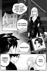  comic comic_page crossdressing dc dc_comics dress femboy gay jason_todd male male_in_dress part_of_a_series part_of_a_set red_hood_(dc) red_robin sfw speech_bubble tim_drake undercover yaoi yeis0ns 