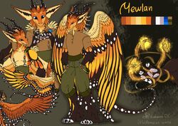  absurd_res anthro arthropod butterfly clothed clothing digital_media_(artwork) dragon fur hi_res horn insects lepidopteran male mythological_creature mythological_scalie mythology open_mouth pawpads paws rinkamo scalie signature simple_background smile solo spots tail wings wolfennecus(world) 