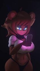  1girls 3d 3d_animation animated anthro big_breasts blue_eyes breasts brown_fur cally3d clazzey cryptiacurves curvy fazclaire&#039;s_nightclub female female_only five_nights_at_freddy&#039;s fnaf freckles freddy_(fnaf) fredina&#039;s_nightclub fredina_(cally3d) frenni_(cryptia) frenni_fazclaire funny furry hourglass_figure looking_at_phone meme music phone scottgames skxx_elliot sound tagme thick_thighs video voluptuous wide_hips 