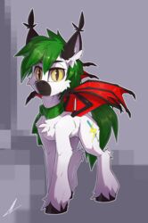  absurd_res bat_pony equid feral hasbro hi_res male mammal midnightflight my_little_pony scarf solo tagme 