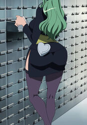  animal_ears ass bones_(company) female green_hair heart huge_ass lowres miniskirt pine-pine screencap skirt space_dandy 