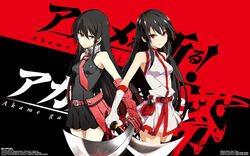  akame_ga_kill! akame_ga_kill!_zero dress sword tashiro_tetsuya thighhighs wallpaper 