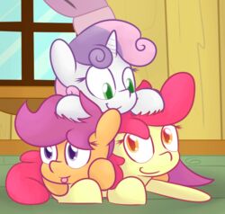  apple_bloom_(mlp) cutie_mark_crusaders_(mlp) earth_pony equid equine female feral friendship_is_magic group hair hasbro horn horse mammal mrdegradation my_little_pony mythological_creature mythological_equine mythology pegasus pony red_hair scootaloo_(mlp) smile sweetie_belle_(mlp) tongue tongue_out unicorn wings young young_feral 