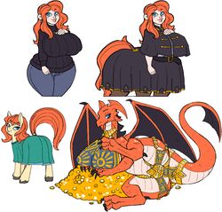  big_breasts bottomwear breasts busty_feral centaur clothing denim denim_bottomwear denim_clothing dragon equid equid_taur equine european_mythology fan_character female feral greek_mythology hasbro hi_res horse huge_breasts human humanoid_taur jeans jewelry mammal mammal_taur multiple_images my_little_pony mythological_creature mythological_scalie mythology nipple_outline non-mammal_breasts pants pony scalie solo spread_legs spreading sweater taur topwear unknown_artist wings 