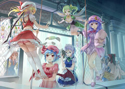  &gt;_&lt; 6+girls 77gl ass bat_wings blonde_hair blood blue_eyes bow box breasts brown_hair chuunibyou_demo_koi_ga_shitai! cicada_block_(meme) cirno cleavage closed_eyes code_geass commentary_request cosplay crescent crescent_hat_ornament daiyousei detached_sleeves donation_box eyepatch fairy fairy_wings female_pervert flandre_scarlet flying fukuyama_jun geass green_eyes green_hair grey_hair hair_ribbon hairbow hakurei_reimu hat hat_bow hat_ornament hat_ribbon hong_meiling_(panda) izayoi_sakuya jojo_no_kimyou_na_bouken koakuma large_breasts leafa leafa_(cosplay) leg_up long_hair maid maid_headdress mask meme multiple_girls multiple_wings nosebleed nude open_mouth panties patchouli_knowledge pervert photoshop_(medium) pink_panties pointy_ears pom_pom_(cheerleading) purple_eyes purple_hair red_eyes red_panties remilia_scarlet ribbon rope season_connection short_hair siblings side_ponytail sisters skirt skirt_set slippers smile species_connection stone_mask_(jojo) stripper sweatdrop sword_art_online thigh_gap thighhighs touhou transparent_wings underwear upskirt v voice_actor_connection white_thighhighs wings 