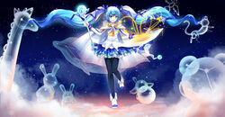  althea_(sakiya0000) dress hatsune_miku pantyhose vocaloid yuki_miku 