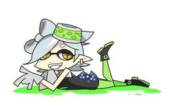  bad_id bad_pixiv_id dress earrings female hat inkling jewelry marie_(splatoon) rodney_(melagal) solo splatoon_(series) splatoon_1 symbol-shaped_pupils 