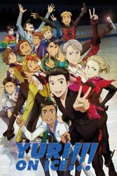  6+boys ^_^ artist_request black_hair blonde_hair blue_eyes braid brown_eyes brown_hair christophe_giacometti closed_eyes copyright_name emil_nekola facial_hair georgi_popovich green_eyes grin hair_slicked_back hand_on_another&#039;s_shoulder highres ice_skates it&#039;s_j.j._style! jean-jacques_leroy ji_guang-hong katsuki_yuuri lee_seung-gil leo_de_la_iglesia looking_back male_focus michele_crispino minami_kenjirou multicolored_hair multiple_boys oerba_yun_fang official_art one_eye_closed open_mouth otabek_altin phichit_chulanont ponytail red_hair selfie selfie_stick skates skating smile standing standing_on_one_leg v viktor_nikiforov yuri!!!_on_ice yuri_plisetsky 