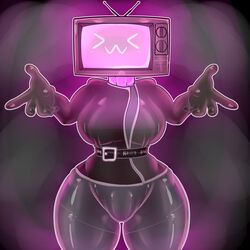  &gt;w&lt; 1girls clothed female female_only female_solo hug object_head screen screen_face screen_head sfcompany1e_(artist) skibidi_toilet solo solo_female television television_screen tight_clothes tight_clothing tv_face tv_head tv_screen tv_woman tv_woman_(skibidi_toilet) tvwoman tvwoman_(skibidi_toilet) woman women 