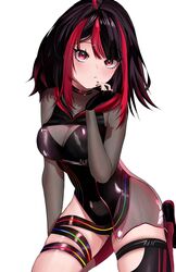  ai_generated big_breasts black_nails gx_aura looking_at_viewer opera_(browser) opera_gx see-through thick_thighs virtual_youtuber vtuber 