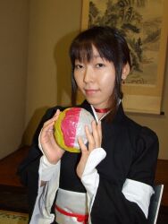  ball beachball bleach cosplay japanese_clothes kimono kurotsuchi_nemu makoto_(model) photo yukata 