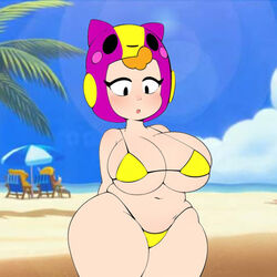  bea_(brawl_stars) beach brawl_stars emz_lord shortstack 