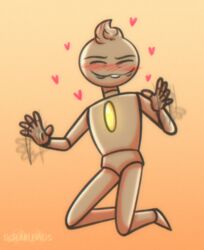  ambiguous_gender autistic billie_bust_up blush clothing digital_media_(artwork) fantoccio femboy handwear happy heart hi_res humanoid invalid_tag magic male nude null puppet simple_background smile solarlewds solo stimming what wood wooden_body wtf 