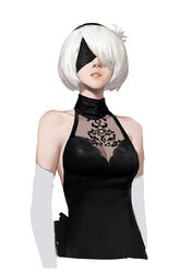  dress gods nier_automata tagme yorha_no.2_type_b 