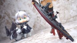  2girls battleship commentary_request crossover figma figure kantai_collection military military_vehicle multiple_girls nagato_(battleship) nagato_(kancolle) name_connection necorakka nendoroid object_namesake pacific_rim photo_(medium) re-class_battleship ship warship watercraft 