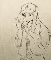  lillie_(pokemon) monochrome pokemon pokemon_(anime) pokemon_sm pokemon_sm_(anime) satoshi_(pokemon)_(cosplay) 