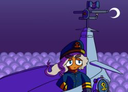  admiral_brickell bloons_tower_defense blue_eyes brown_body brown_fur clothing digital_media_(artwork) female fur hair haplorhine hat headgear headwear mammal monkey ninja_kiwi primate shaded solo thegunkster 