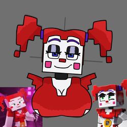  baby_(fnafsl) beanontoast big_breasts circus_baby circus_baby_(fnaf) circus_baby_(minecraft) clothed fazbear_&amp;_friends fazbear_&amp;_friends_(zamination) five_nights_at_freddy&#039;s five_nights_at_freddy&#039;s:_sister_location minecraft mommy twintails 