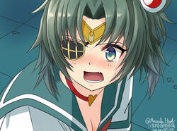  bishoujo_senshi_sailor_moon bishoujo_senshi_sailor_moon_s blush breasts choker cleavage commentary_request cosplay crossover derivative_work eyepatch female green_eyes green_hair green_sailor_collar hat heart heart_choker highres jewelry kantai_collection kiso_(kancolle) magical_girl meme oerba_yun_fang one-hour_drawing_challenge open_mouth red_choker sailor_collar sailor_moon sailor_moon_(cosplay) sailor_moon_redraw_challenge_(meme) sailor_senshi_uniform screenshot_redraw shirt short_hair solo teeth upper_body white_shirt yaegashi_(muzzuleflash) 